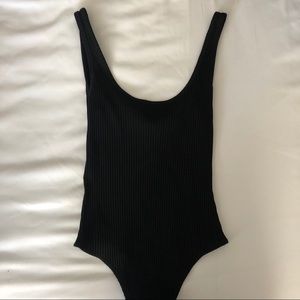 Aritzia black ribbed bodysuit